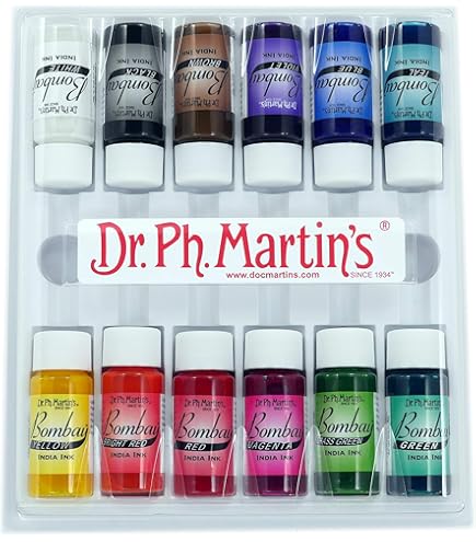 その他 Dr. Ph. Martin's Bombay India Ink 0.5 oz Set of 12 (Set 2) wgteh8f Amazon.com: Dr. Ph. Martin's Bombay India Ink, 0.5 oz, Set 2